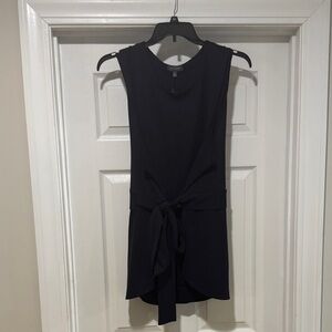 The Limited Navy Sleeveless Top w/ Tie Waist
